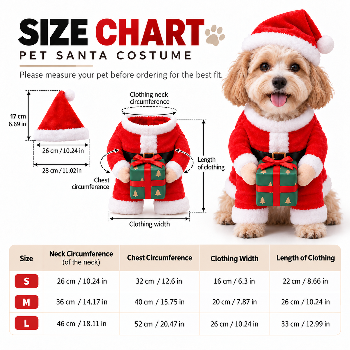 Merry Doggo™ Christmas Gift Santa Outfit